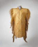 51_a.jpg Poncho-like garment made from plantain leaf fibres woven together like matting with a fringed edge.