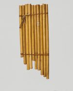 Panpipes mimiha Panpipes made of bamboo and consists of ten single pipes varied in length bound together with two wrappings of coconut fibre.