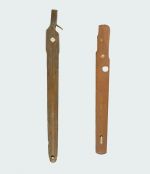 351.jpg Two spear throwers made of wood.
