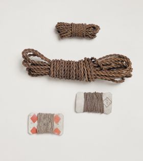 143.jpg Cords made of grass, fibres of the coconut, and other plants; a kind of flax, and various other materials.