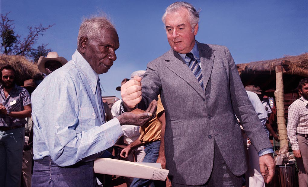 Vincent Lingiari and Gough Whitlam