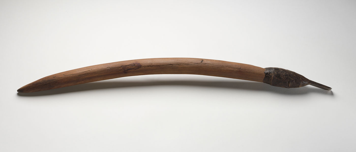 Wooden chisel.