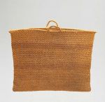 Basket kato kafa Basket made of plant fibre, rectangular in shape with two small handles.