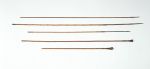 Arrows ngahau Five reed or bamboo arrows with hardwood points.