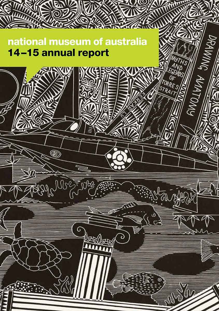 Cover photograph: Navigating narrative, Nemo&rsquo;s encounter in the Torres Strait (2012). Linocut by Brian Robinson.