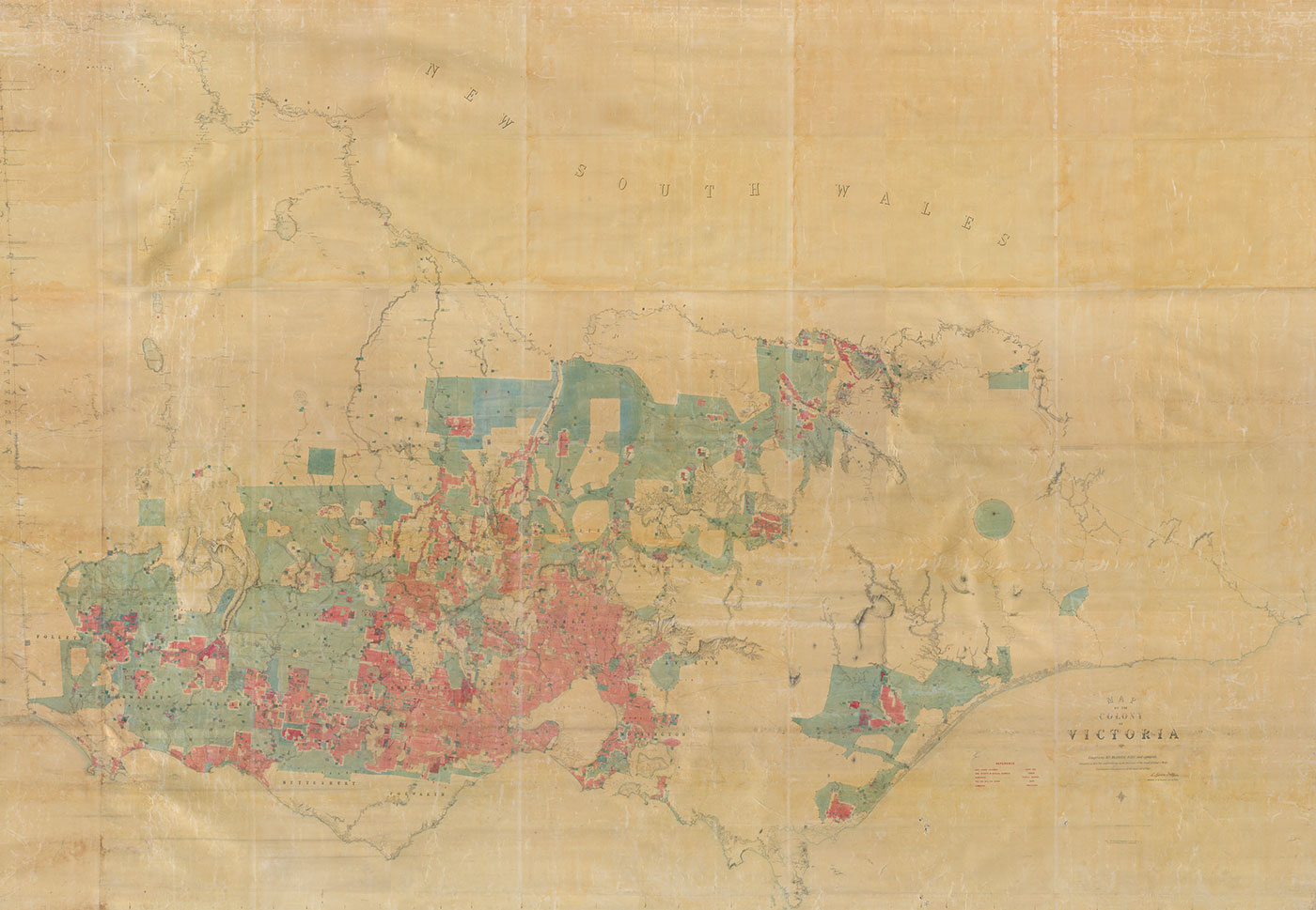 Map of Victoria, Australia.