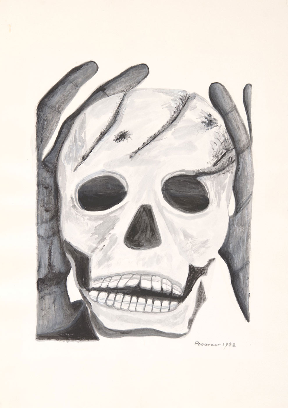 Illustration of a human's goal held by two hands.