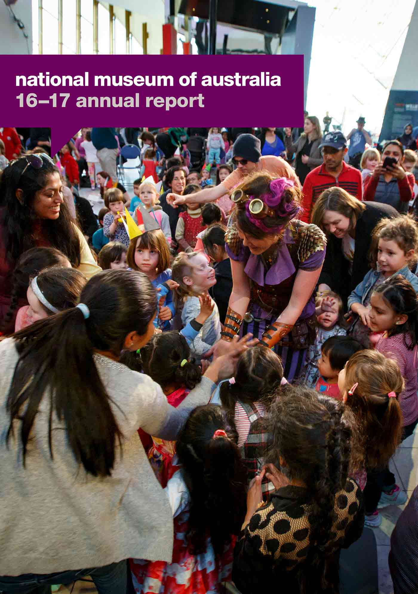 Children&rsquo;s entertainer Nay Nay and some of her adoring fans at the Great Big Adventure festival, held as part of Play School&rsquo;s 50th birthday celebrations at the Museum, 17 July 2016