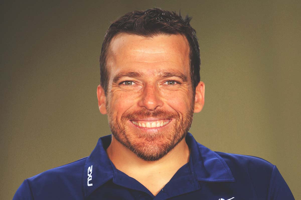 Studio portrait photograph of Kurt Fearnley.