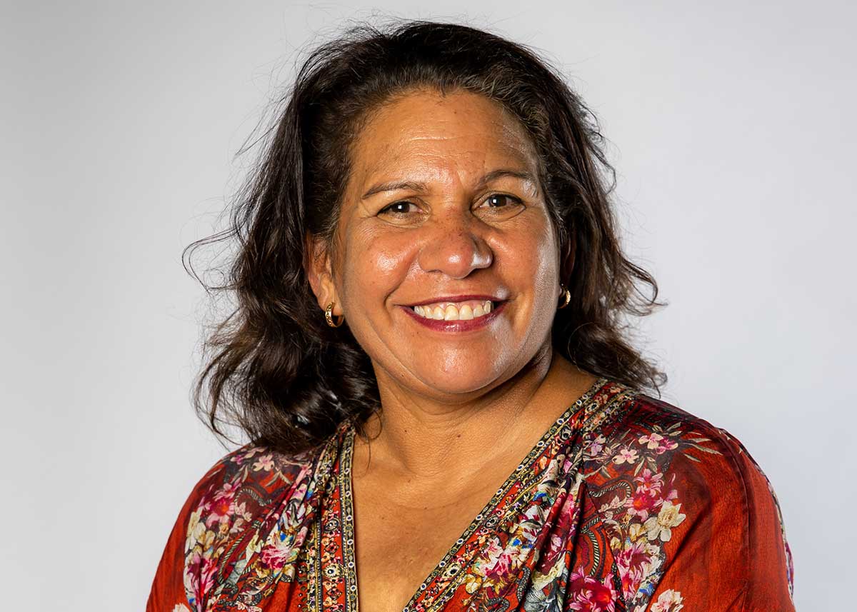 Studio portrait photograph of Leanne Liddle.