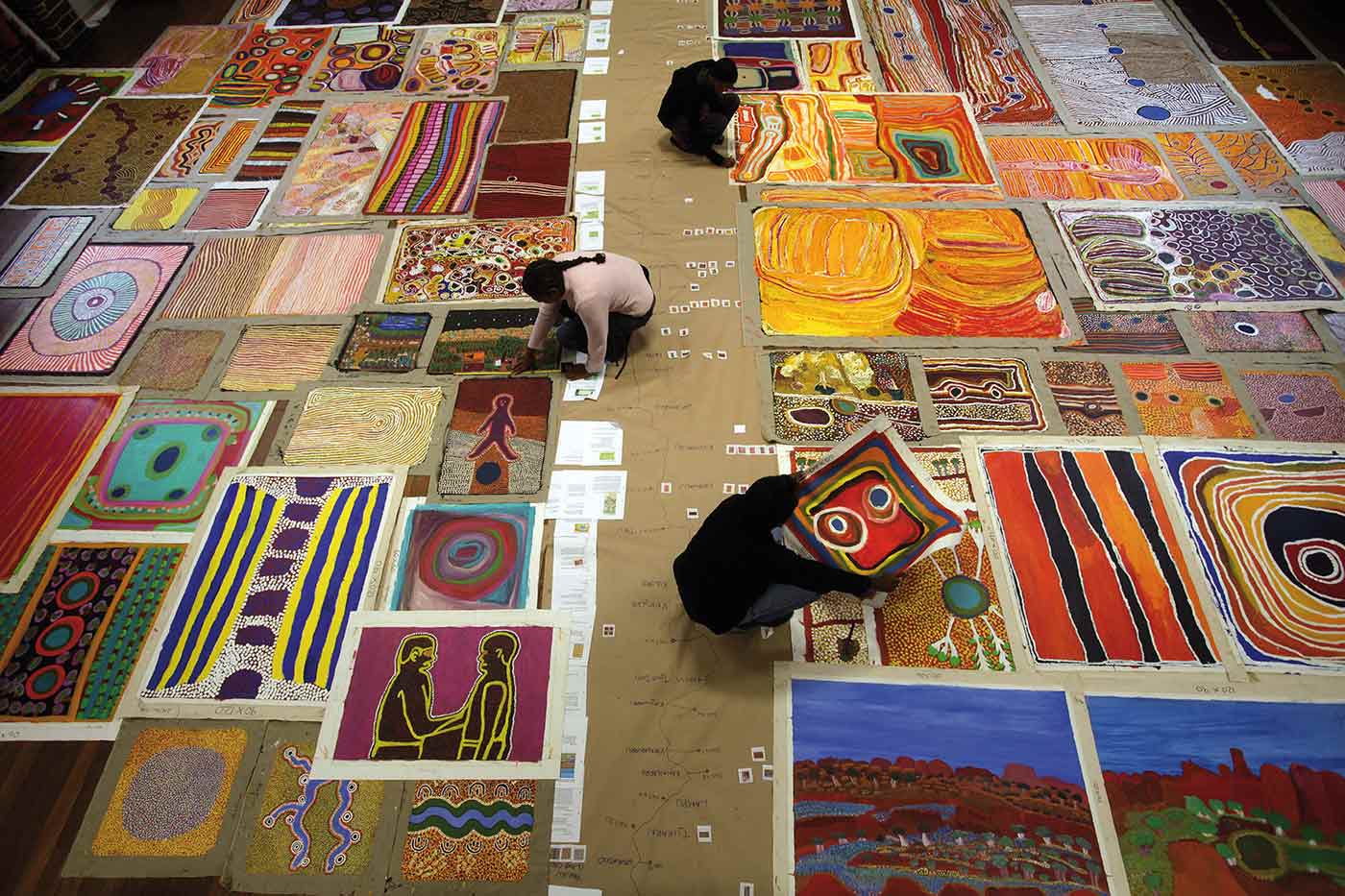 Co-curators with the collection in Perth.