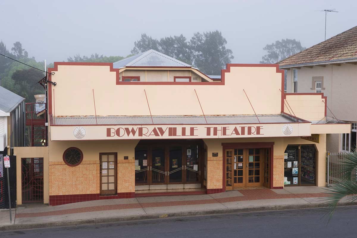 Front facade of Bowraville theatre.