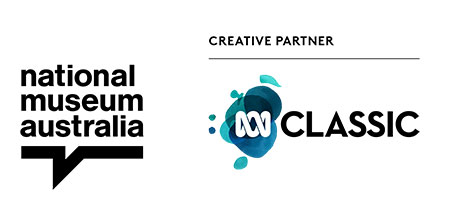 ABC logo Logo for National Museum of Australia with the text: '20 Years | 2021'; and logo for ABC Classic.