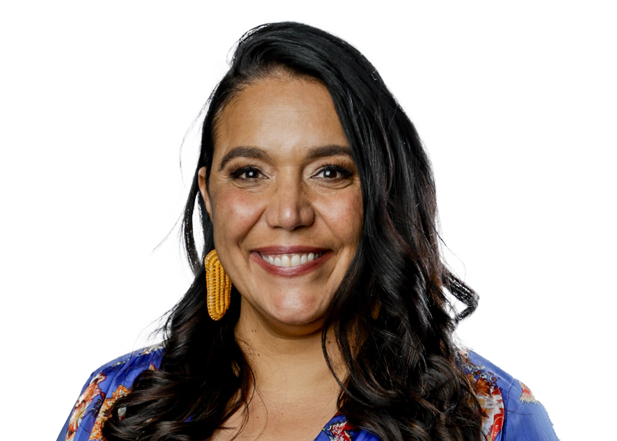 Studio portrait of Janine Mohamed