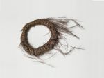 Hair ornament Feather wreath made of bird feathers (the feathers are badly damaged).