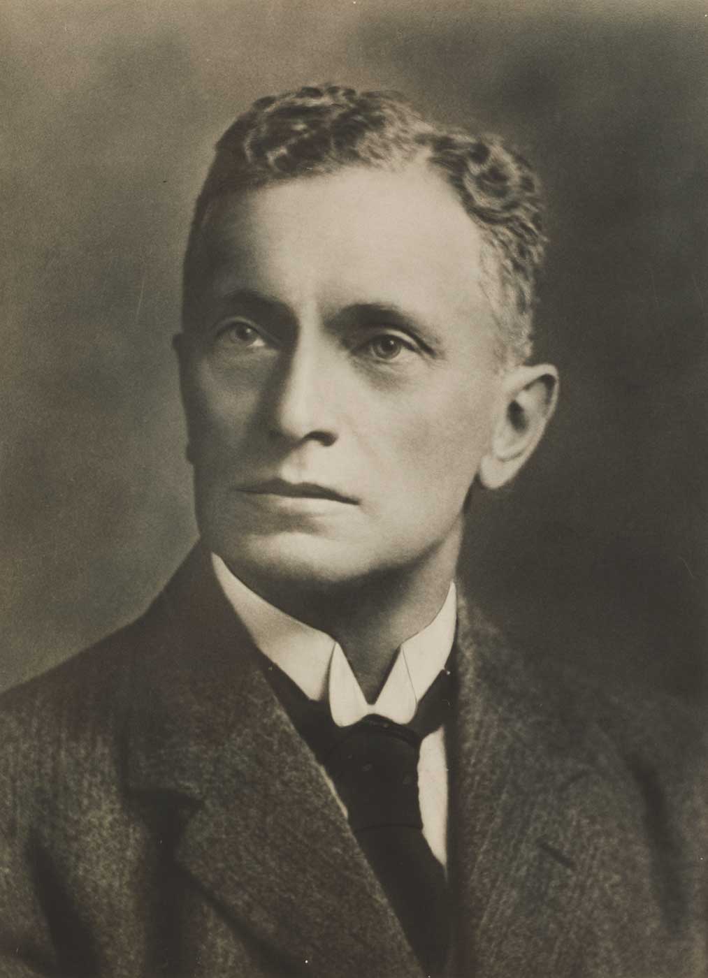Studio portrait of Herbert Basedow.