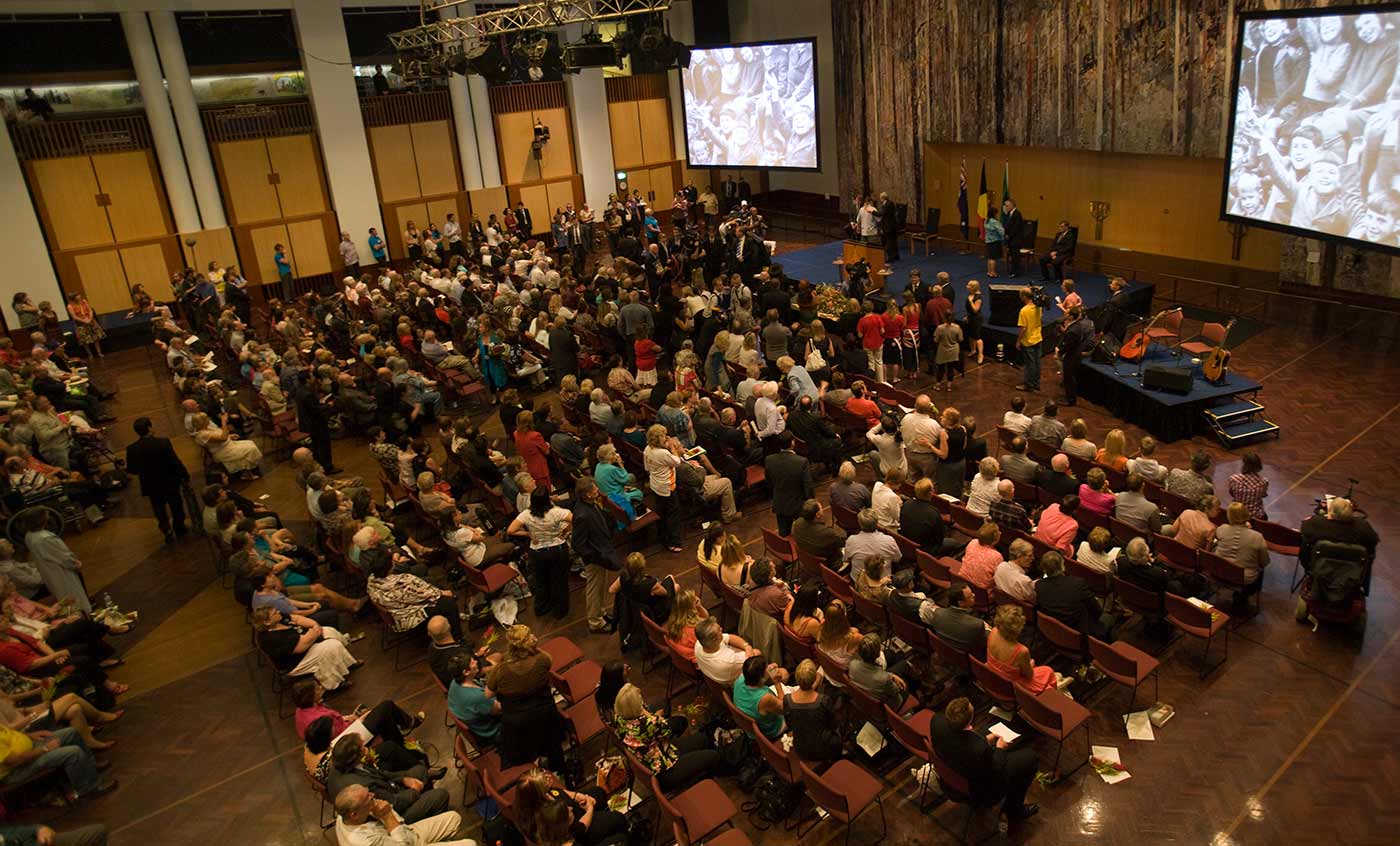 National Apology to the Forgotten Australians and Former Child Migrants, Great Hall at Australian Parliament House